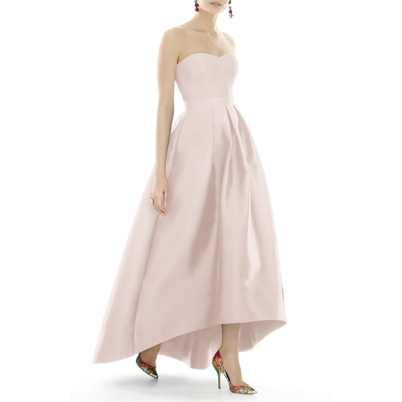 ALFRED SUNG Dresses & Skirts - Alfred Sung D699 Strapless High Low Satin Gown